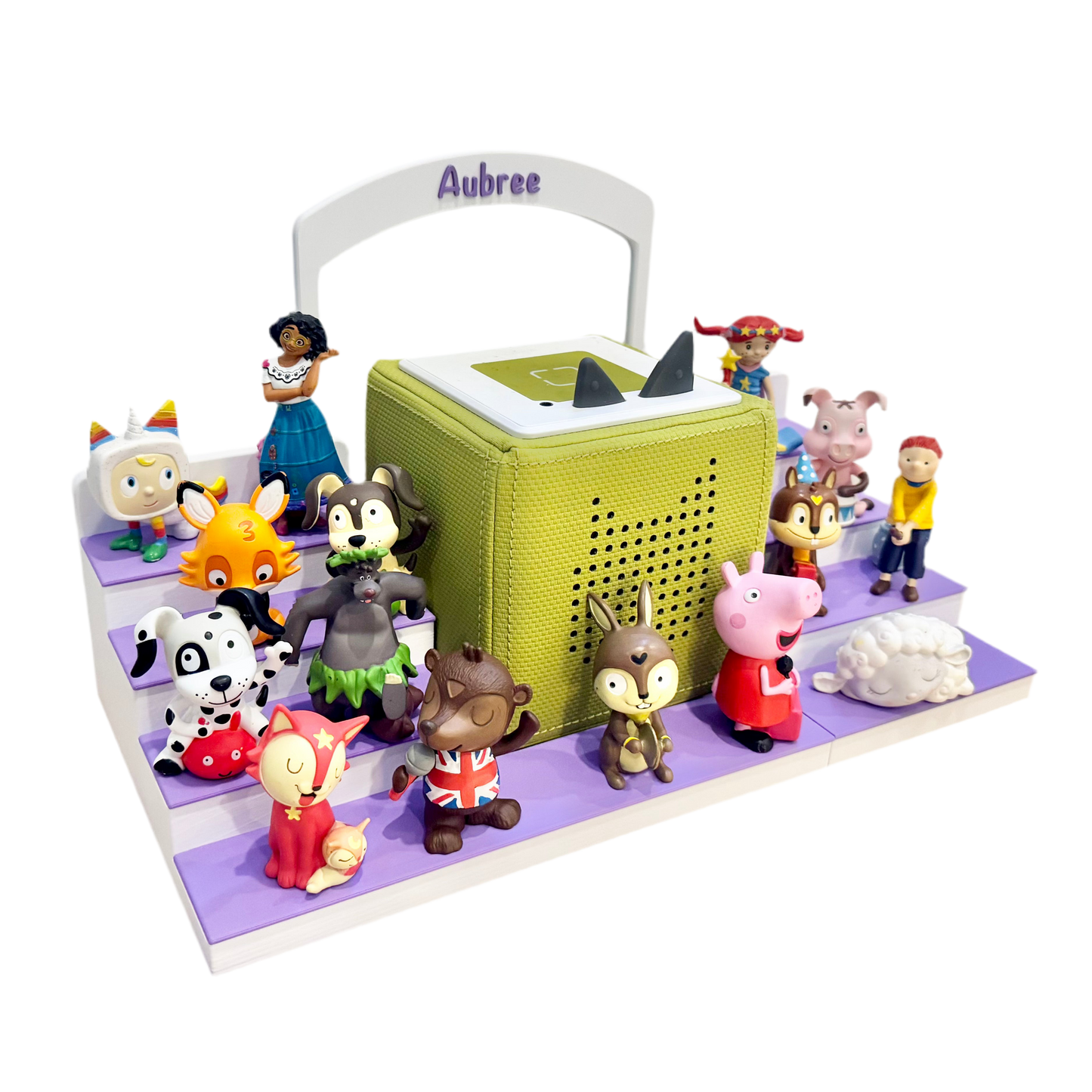 Personalised Tonie Box Shelf for storage of Tonie characters. Individual colour selection for your Tonie storage